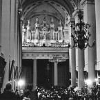 1970 09 11 Paveikslų galerijoje su simfoniniu orkestru ir Bernardu Vasiliausku